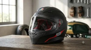 Casco AGV K6 S per uso stradale in colorazione nero opaco con prese d'aria frontali