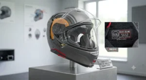 Casque intégral touring certifié selon la norme de sécurité européenne ECE 22.06.