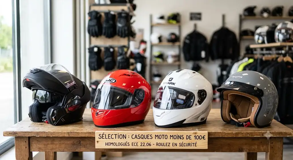 Sélection des meilleurs casque moto moins de 100 euros pour rouler en toute sécurité