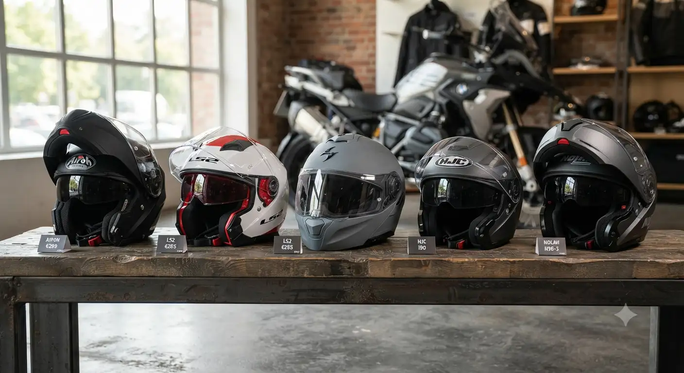 Panoramica del miglior casco modulare sotto i 300 euro per motociclisti