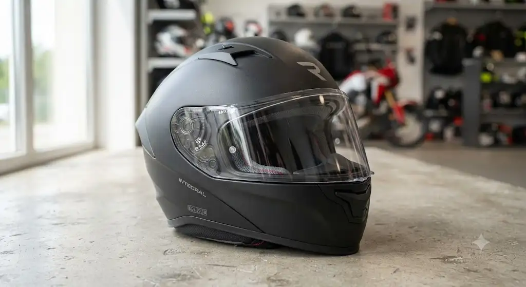 Casco moto integrale nero opaco eccellente come miglior casco moto sotto i 200 euro per protezione e aerodinamica