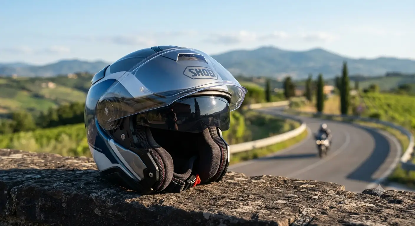 Casco integrale da moto ideale per touring stradale e viaggi lunghi su strada