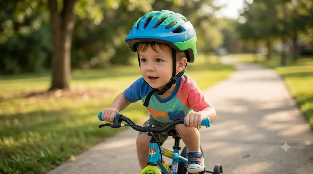 Casque vélo pour enfant de 3 à 6 ans avec coque protectrice renforcée pour débuter le cyclisme en toute sécurité. (casque enfant 3-6 ans)