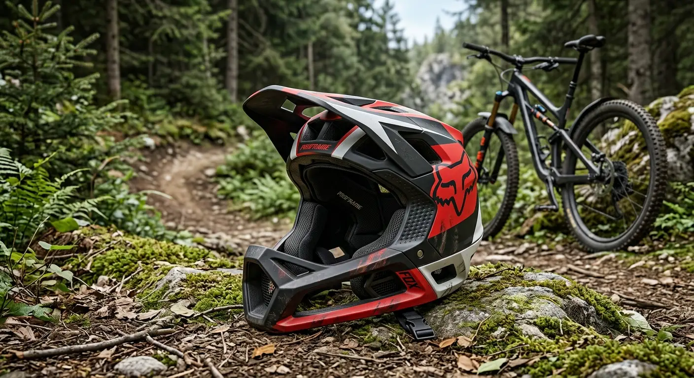 Casco Fox Racing integrale da mountain bike per le discese ed Enduro